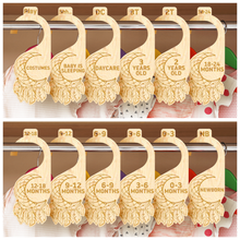 Load image into Gallery viewer, Little Wizard's 28 Pcs Baby Closet Dividers & Baby Clothes Organizer – Baby Clothes Dividers for Closet – Neutral Hanger Dividers for Baby Closet Organizer Baby Clothes Dividers – Nursery Closet Organizer (Stars&Moon)