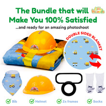 Load image into Gallery viewer, LITTLE WIZARDS - Baby Monthly Milestone Blanket Boy - Baby Milestone Blanket Baby Boy Blanket - Baby Boy Gifts, Nursery Decor Newborn Baby Month Blanket - Baby Growth Chart Blanket