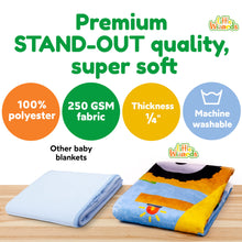 Load image into Gallery viewer, LITTLE WIZARDS - Baby Monthly Milestone Blanket Boy - Baby Milestone Blanket Baby Boy Blanket - Baby Boy Gifts, Nursery Decor Newborn Baby Month Blanket - Baby Growth Chart Blanket