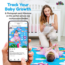 Load image into Gallery viewer, LITTLE WIZARDS - Baby Monthly Milestone Blanket Girl - Baby Milestone Blanket Baby Girl Blanket Newborn Baby Month Blanket - Baby Blankets for Girls