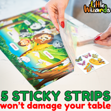Load image into Gallery viewer, Disposable Placemats for Baby with Stickers - Kids Placemats for Dining Table - Disposable Placemats for Kids That Stick - Toddler Placemats for Dining Table - Baby Placemat Plastic Placemats for Kids