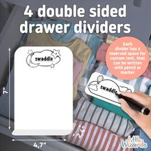 Load image into Gallery viewer, Little Wizard&#39;s 28 Pcs Baby Closet Dividers &amp; Baby Clothes Organizer – Baby Clothes Dividers for Closet – Neutral Hanger Dividers for Baby Closet Organizer Baby Clothes Dividers – Nursery Closet Organizer (Stars&amp;Moon)
