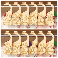 Load image into Gallery viewer, Little Wizard&#39;s 28 Pcs Baby Closet Dividers &amp; Baby Clothes Organizer – Baby Clothes Dividers for Closet – Neutral Hanger Dividers for Baby Closet Organizer Baby Clothes Dividers – Nursery Closet Organizer (Stars&amp;Moon)
