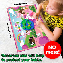 Load image into Gallery viewer, LITTLE WIZARDS - Disposable Placemats for Kids Placemat That Stick - Toddler Placemat for Kid Dining Table Baby Placemat - 40 Table Toppers - Extra Sticky Travel Mat for Restaurant Busy Baby Mat
