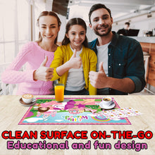 Load image into Gallery viewer, LITTLE WIZARDS - Disposable Placemats for Kids Placemat That Stick - Toddler Placemat for Kid Dining Table Baby Placemat - 40 Table Toppers - Extra Sticky Travel Mat for Restaurant Busy Baby Mat
