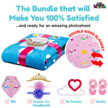 Load image into Gallery viewer, LITTLE WIZARDS - Baby Monthly Milestone Blanket Girl - Baby Milestone Blanket Baby Girl Blanket Newborn Baby Month Blanket - Baby Blankets for Girls
