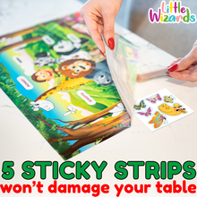 Load image into Gallery viewer, Disposable Placemats for Baby with Stickers Kids Placemats for Dining Table - Disposable Placemats for Kids That Stick - Toddler Placemats for Dining Table - Baby Placemat Plastic Placemats for Kids
